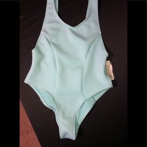 NWT Dippin Daisy’s blue one piece bathing suit